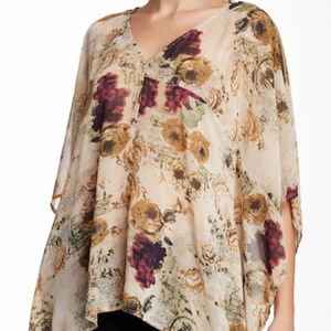 DANIEL RAINN DR2 BLOUSE TOP XS SMALL FLORAL NEW